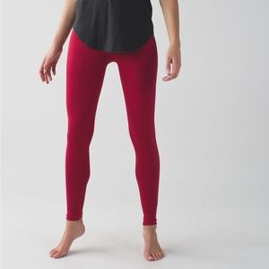 Lululemon high waist zone in red tight size 4 / 6